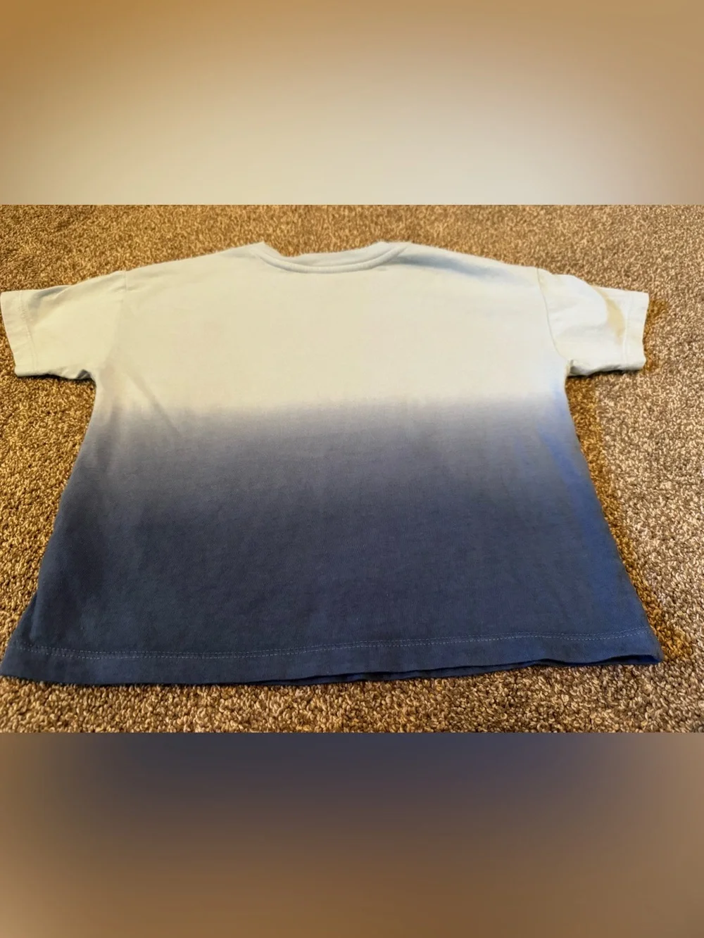 Baby Gap Light Blue Ombre Navy kangaroo pocket toddler cotton t shirt 4T Boy
